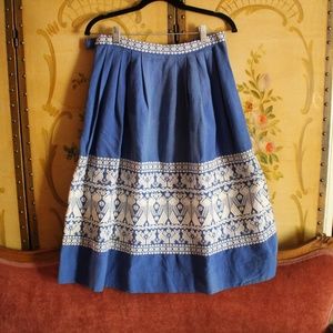 Vintage Guatemalan Embroidered Skirt